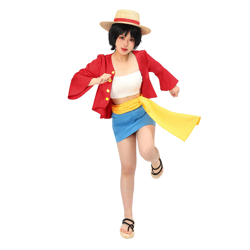 Monkey D Luffy Straw Hats Cosplay Accessory Anime Sun Beach Hat for Men Boys Halloween Party Travel