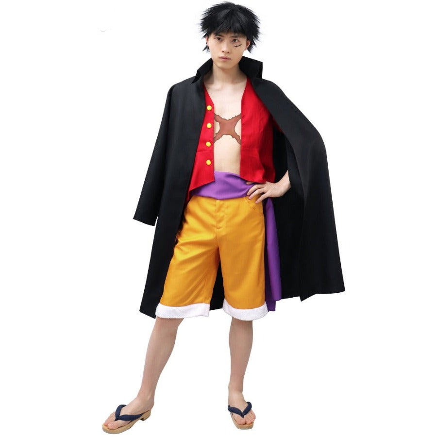 Luffy Cosplay Costume Halloween (Luffy Wano Outfit) For Sale