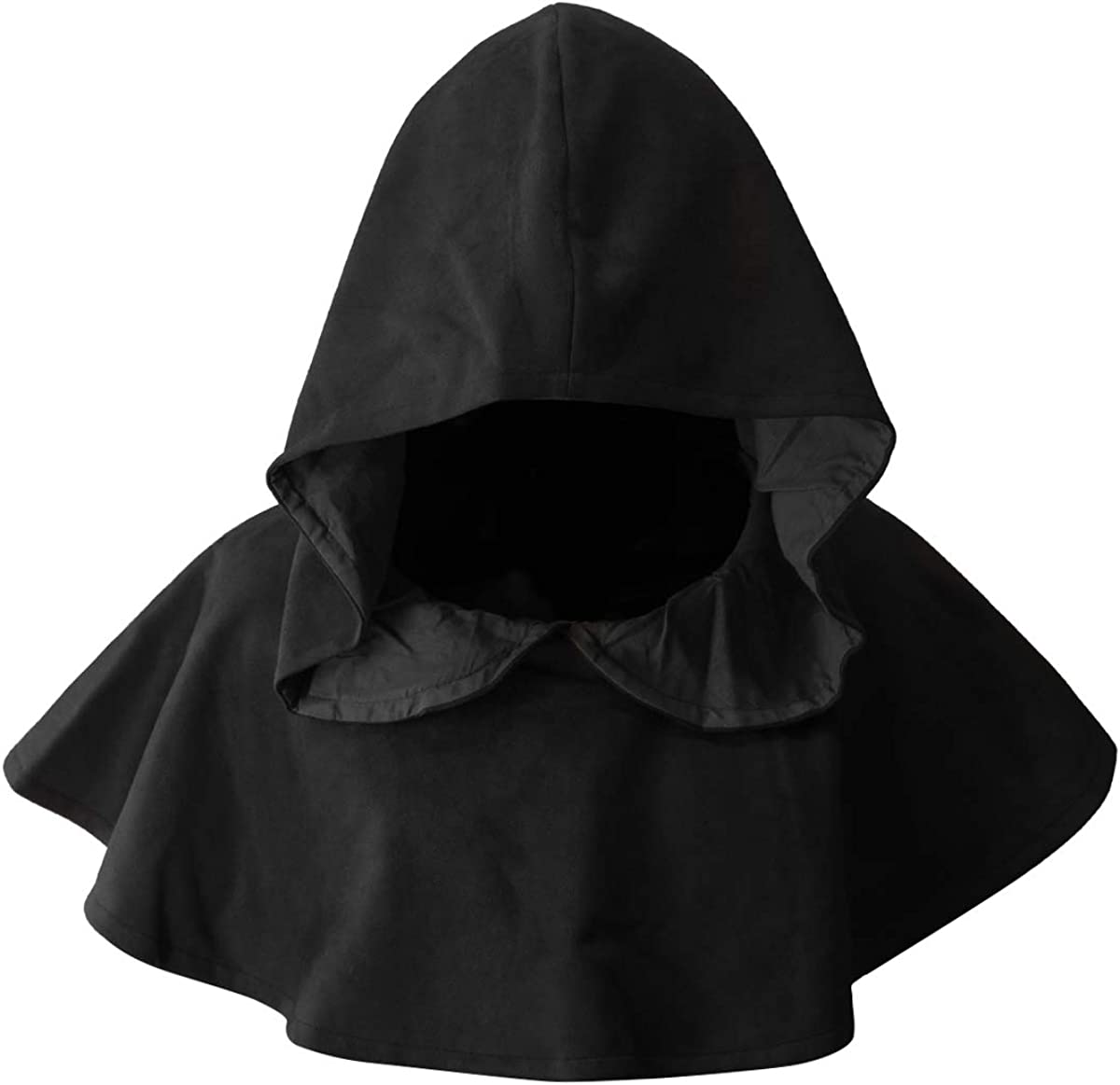 Premium Photo  A small black witch in a black cape with a hood