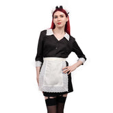 Moira Cosplay Costume French Maid Apron Dress Women Outfits