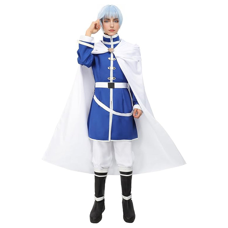 Frieren Cosplay Costume Outfits with Cloak and Belt for Halloween Parties