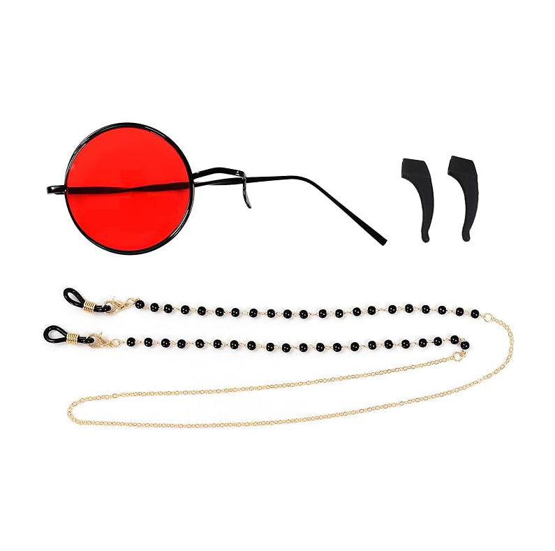 Alastor Cosplay Glasses and Eyeglasses Chain for Halloween