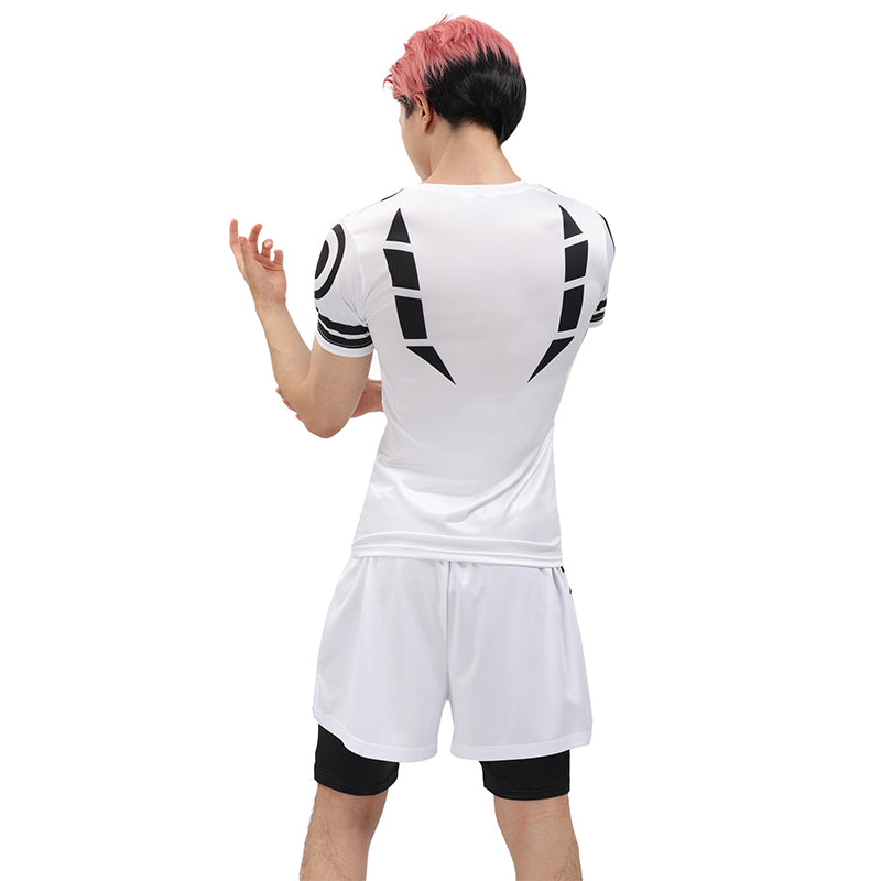 Ryomen Sukuna Men Cosplay Costume Gym Wear Trainer Outfit Workout Set