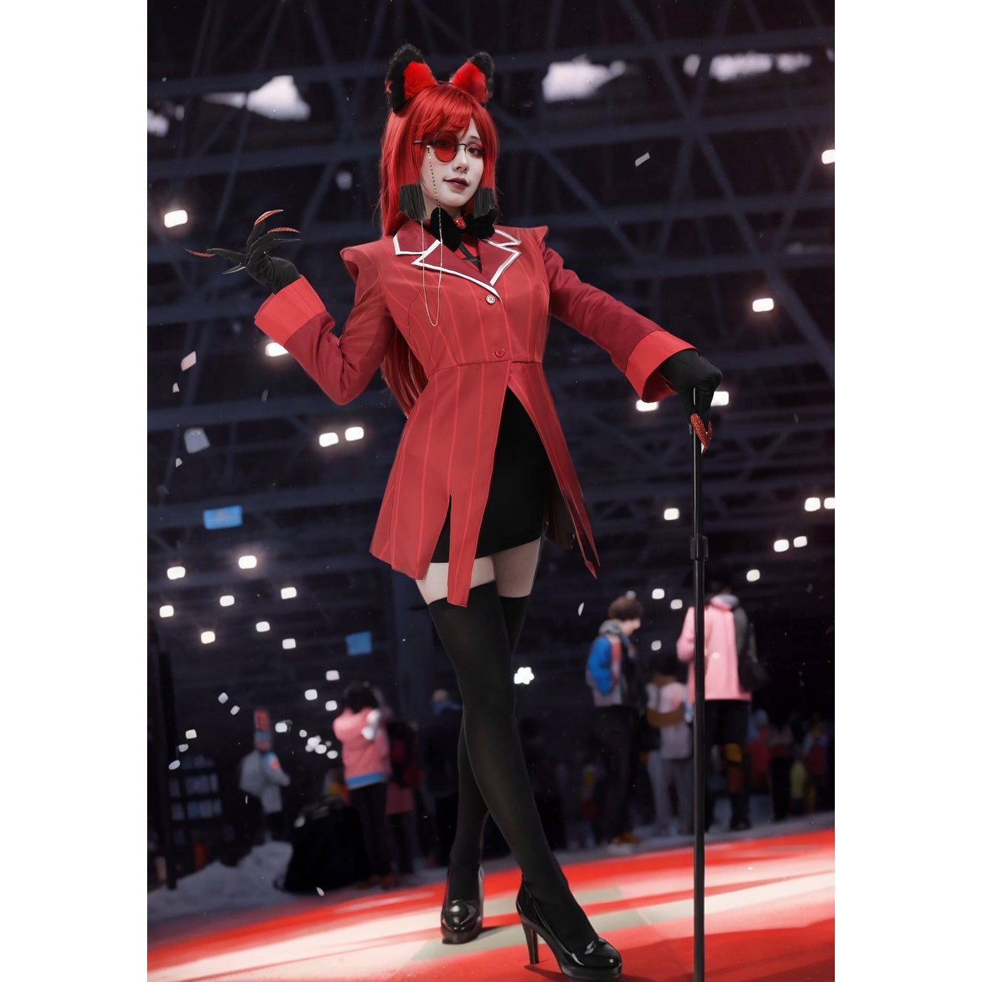 Women Alastor Cosplay Costume Full Set Outfit for Halloween