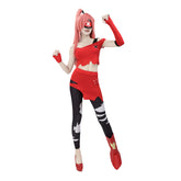 Women Cherri Bomb Cosplay Costume With Gloves Eye Mask Shoes Cover Full Set Outfit