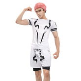 Ryomen Sukuna Men Cosplay Costume Gym Wear Trainer Outfit Workout Set