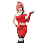 Women Cherri Bomb Cosplay Costume With Gloves Eye Mask Shoes Cover Full Set Outfit