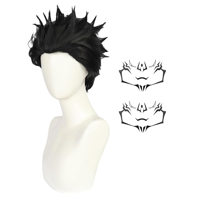 Sukuna Wig Megumi Wig JJK Cosplay Costume Wig