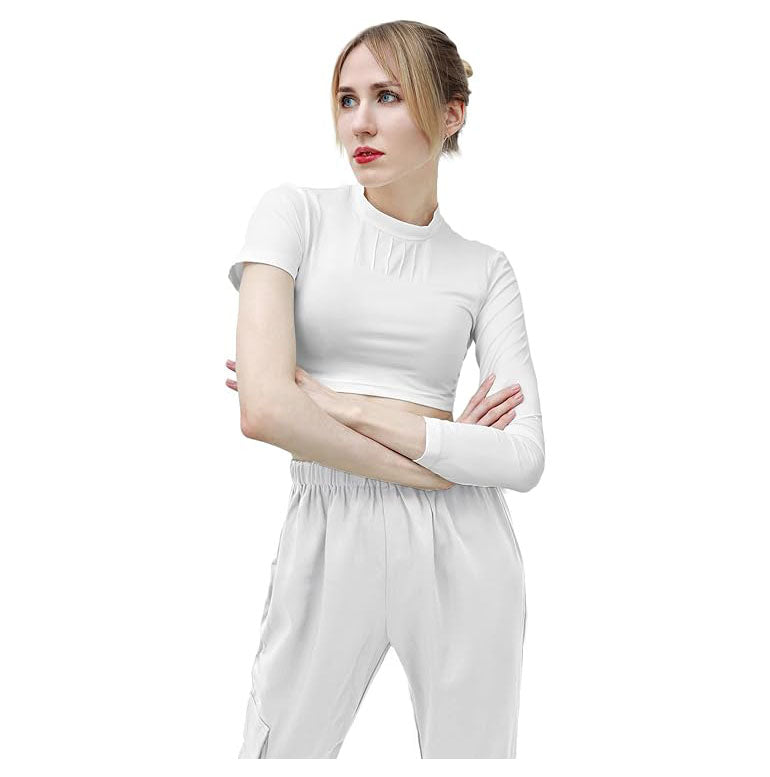 Women Cosplay White Short Shirt for Halloween Costume