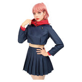 Yuji Cosplay Costume Women Hoodie Pleated Skirt Uniform