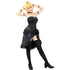 Bowsette Cosplay Costume Black Gothic Dress