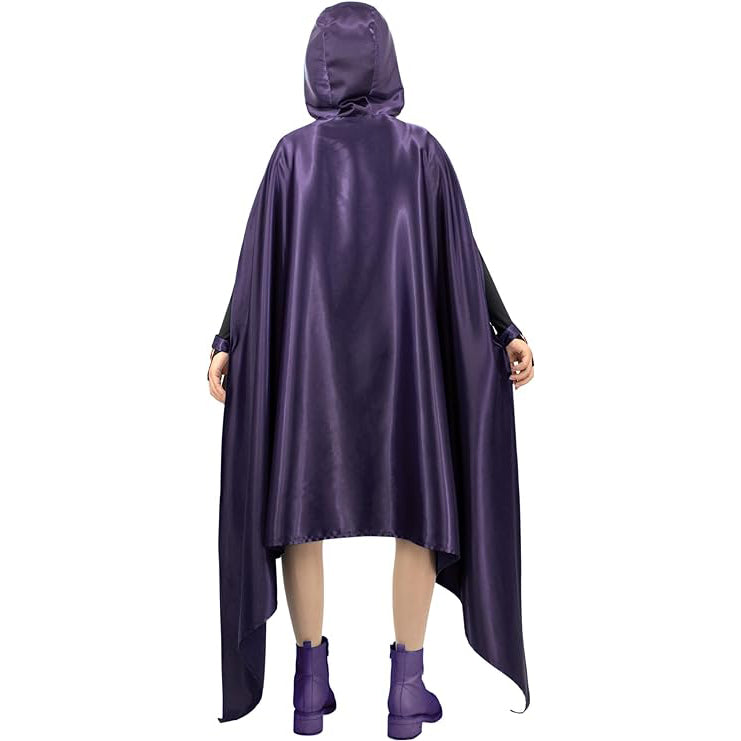 DAZCOS Costume Rachel Cosplay pour femme avec cape violette et ceintures pour Halloween
