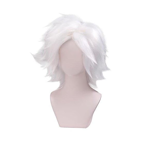Angel Cosplay Wig Short White Wig for Women Halloween Costume