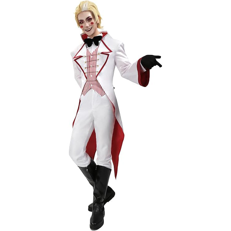 Lucifer Cosplay Costume With Tuxedo Coat Vest Pants Men Full Set Outfit for Halloween