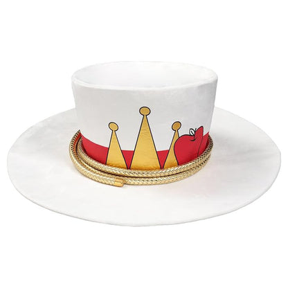 Lucifer Morningstar Cosplay Hat White Red Cap for Adult Halloween