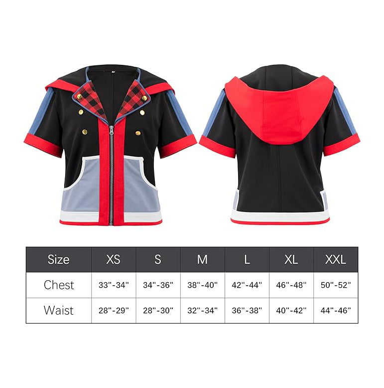 Buy Mens Game KH3 Sora Cosplay Hoodie Jacket Costume Dazcos DAZCOS