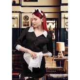 Moira Cosplay Costume French Maid Apron Dress Women Outfits