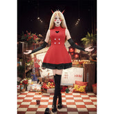 Charlie Morningstar Women Cosplay Costume Red Dress 