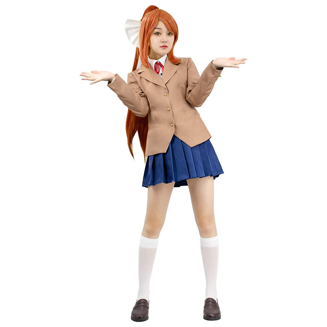 Doki Doki Monika Cosplay Costume Full Set