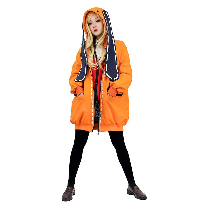 Orange Long Thigh Hoodie