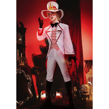 Lucifer Cosplay Costume With Tuxedo Coat Vest Pants Men Full Set Outfit for Halloween