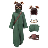 Game Nightmares Cosplay Costume Green Jumpsuit Full Set with Glasses Cap US Size