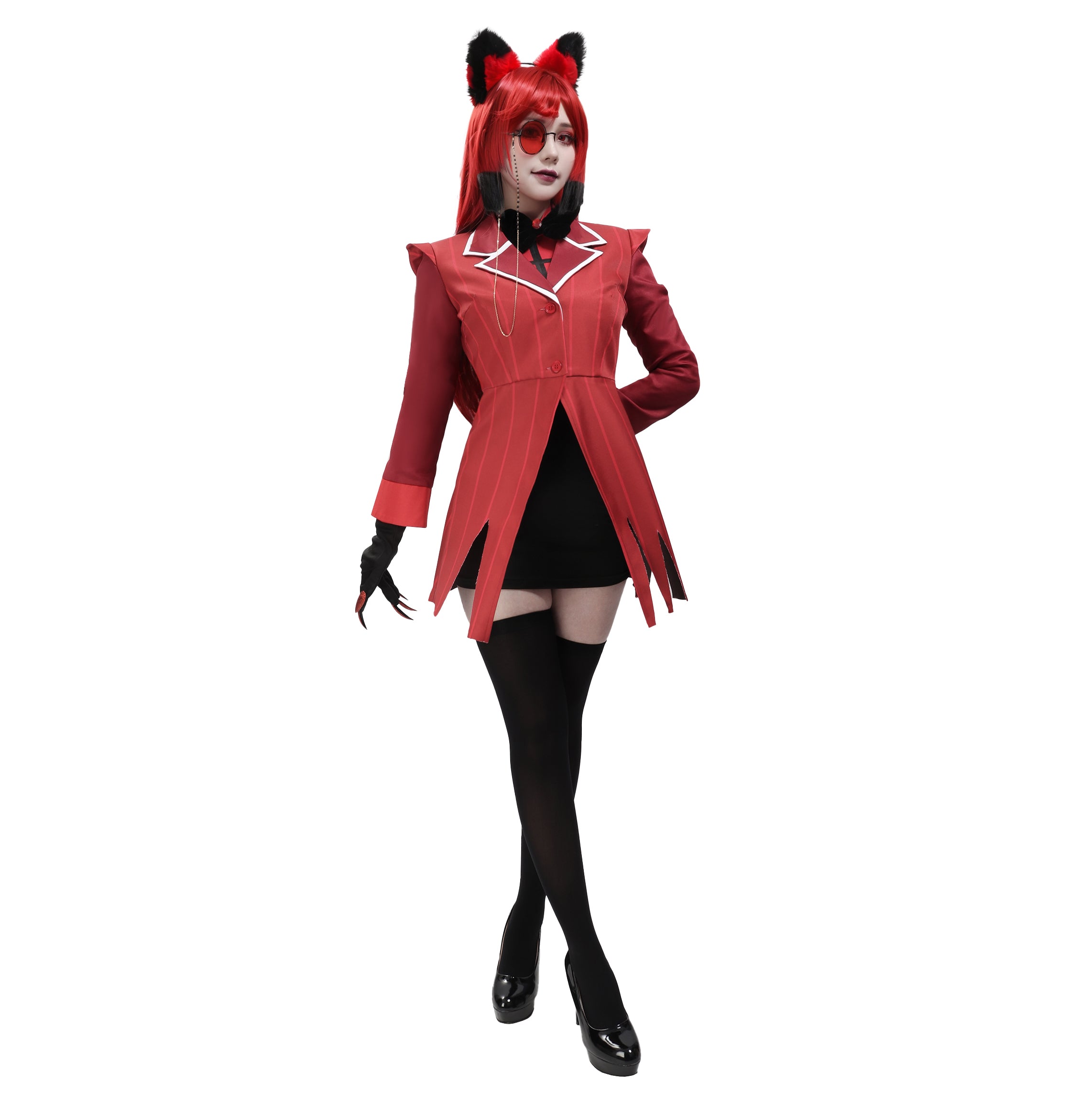 Women Alastor Cosplay Costume Full Set Outfit for Halloween