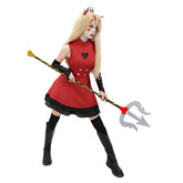 Charlie Morningstar Women Cosplay Costume Red Dress 